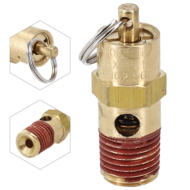 Soupape De Sécurité Pour Compresseur D'air - Laiton - Filetage 3/8'' - Protection Surpression Réservoir