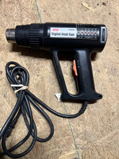 Ace 2195295, Digital Heat Gun, 1500W, 12.5 Amps, 120 Volts