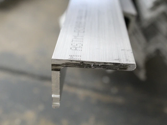 2"x 1-1/2"x 3/16" ALUMINUM 6061 T6 ANGLE BAR 37" long T6 Extruded Mill Stock New