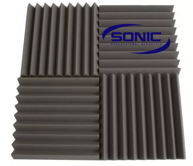 Wedge Profile Acoustic foam sound treatment tile pack, professional studio/music