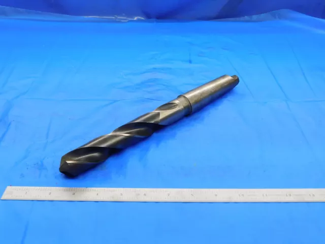 Usa Made 1 1/8 O.d. Hss Twist Drill Bit Morse Taper #4 Shank 5" Loc 1.125 Mt4