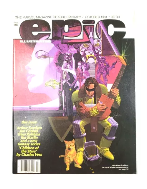 EPIC ILLUSTRATED #8 Marvel Magazine October 1981 Howard Chaykin Cover Art