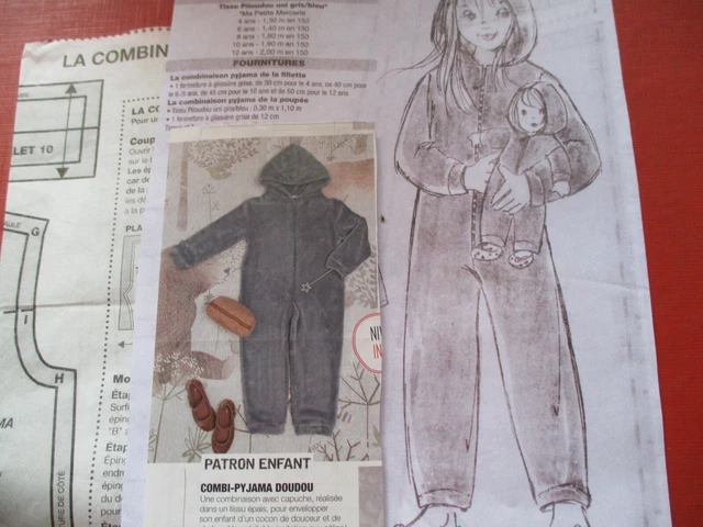 Patron Vintage De Vêtements Pour Poupée - Modèle 40 & 45 Cm - Manteau & Gants - Reproduction 1880 - Occasion