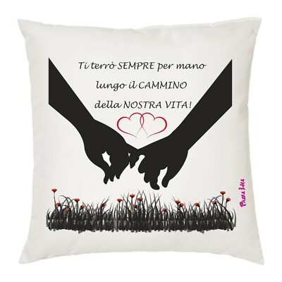 Cuscino 40x40 Scritta Buon Natale Mamma Idea Regalo Natale Disegno Gatto 