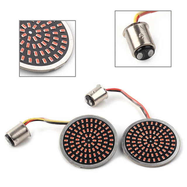 2X Red LED 1157 Rear Turn Signal Light Blinker Road King For Harley Touring Dyna