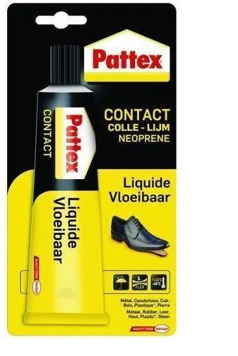 Pegar Contacto Con Neopreno Potente Líquido 50G PATTEX Madera Metal Caucho Cuero