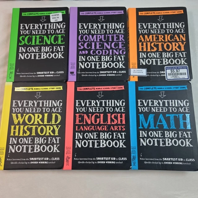 BIG FAT NOTEBOOK Complete Middle School Study Guide Everything You Need ...