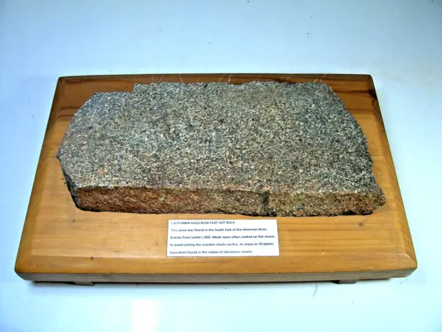California Gold Rush Relic, Flat Rock used for Cooking