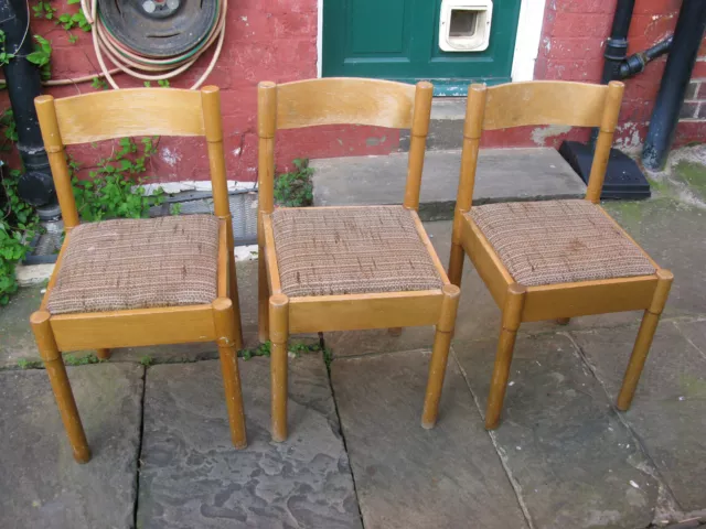 3 Vintage Vico Magistretti Carimate Dining Chairs Italian 1960s Habitat Dinette