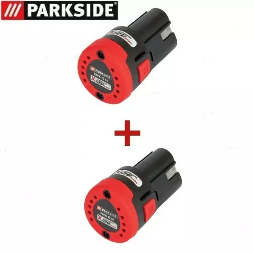 PARKSIDE® Lot de 2 Batteries 12 V 2Ah Pour les appareils De la Série X12VTEAM