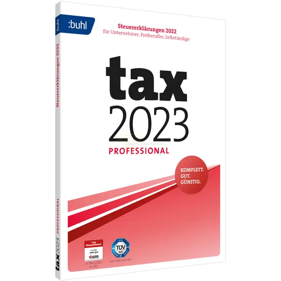 tax 2023 Professional DVD-Box Steuererklärung 2022 Windows 10/11 (NEU/OVP)