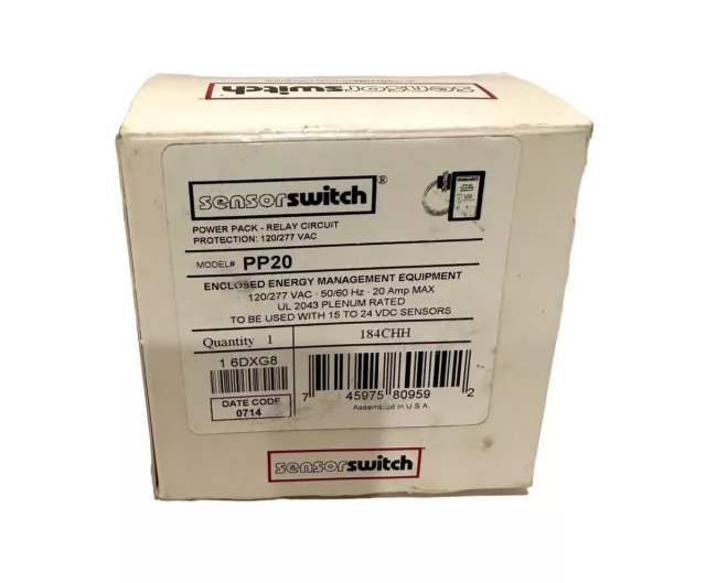 Acuity 184CHH Sensor Switch Power Pack Relay Circuit Model # PP20