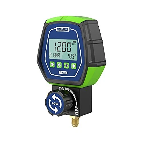 L202 Digital Manifold Gauge Set Low Pressure Single Meter Refrigerant HVAC