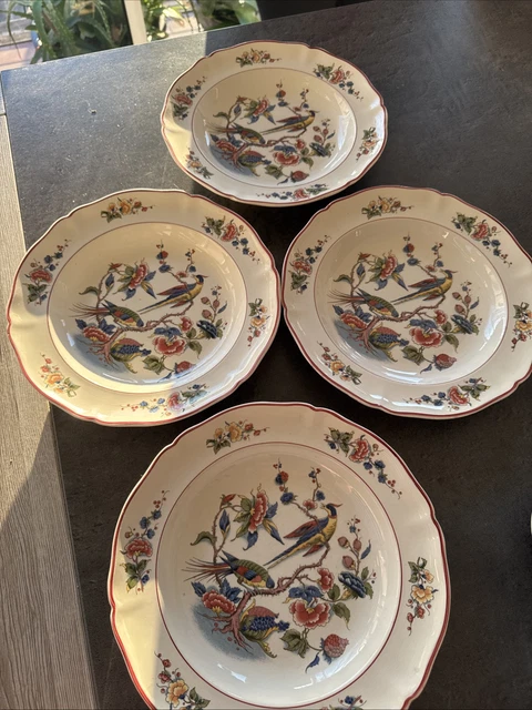 Assiettes Villeroy & Boch Mettlach 4 Saisons - Collection Henri Mouxin, 1827, RARES