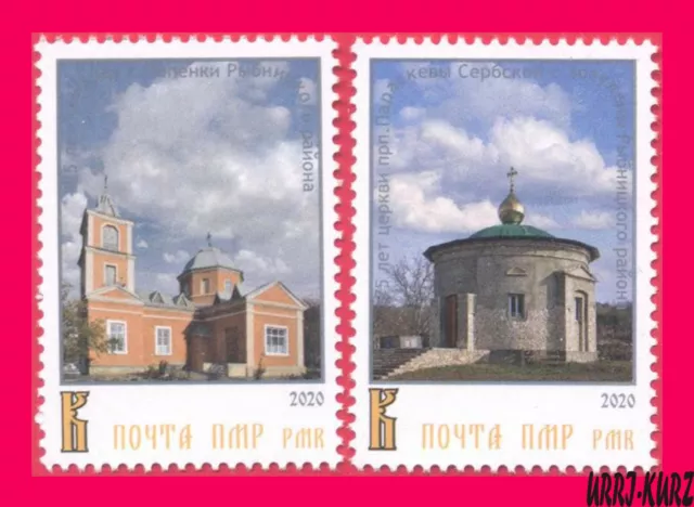 TRANSNISTRIA 2020-2021 Architecture Religion Buildings Christian Churches 2v MNH