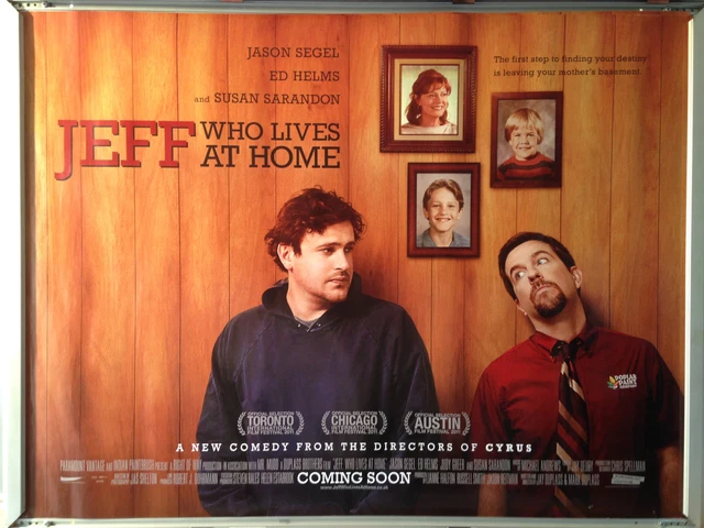 CINEMA POSTER JEFF WHO LIVES AT HOME 2012 Quad Jason Segel Ed Helms cinema-poster-jeff-who-lives-at-home-2012-quad-jason-segel-ed-helms