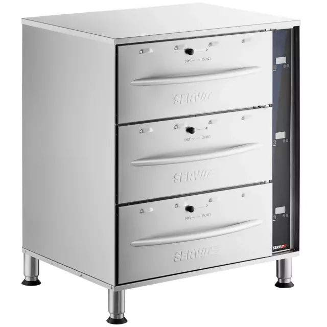 Triple Freestanding Drawer Warmer with Digital Controls - 1350W, 120V
