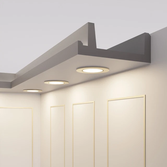 Barre Lumineuse LED Indirecte Pareto-Decor 16 M + 4 Coins - XPS OL-37 - Éclairage Moderne