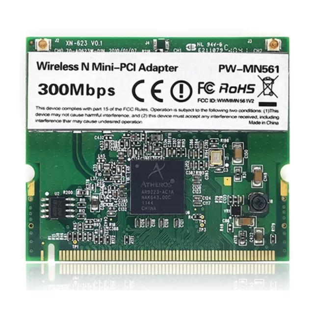Atheros AR9223 Mini PCI Notebook Wireless WIFI WLAN Network Card Standard Size