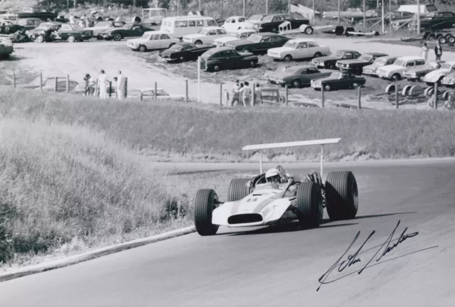 John Surtees Hand Signed 12X8 Photo Honda Formula 1 Autograph F1 1