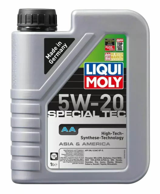 Liqui Moly Germany - Special Tec AA 5W-20 Fully Synthetic Engine Oil 1lt -LM7657