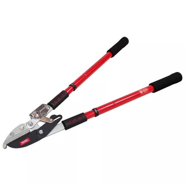 Amtech Telescopic Ratchet Anvil Heavy Duty Lopper, Tree and Branch Cutters