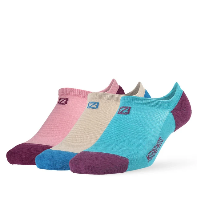 3 Pairs ZEALWOOD Running Hiking Sock Merino Wool Athletic Anti-blister Socks