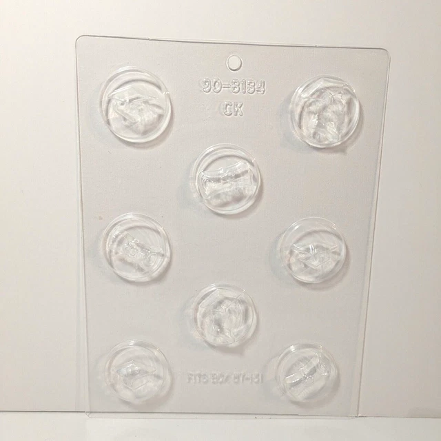 Graduation Shape Chocolate Candy Mold Sheet, 8 Cavity, Diploma, Mortarboard, Cap