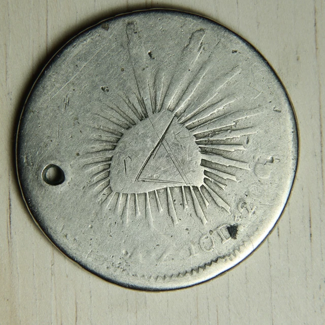 Undated Holed Mexico 8 Reales Contemporary Handmade Restrike --  No Reserve