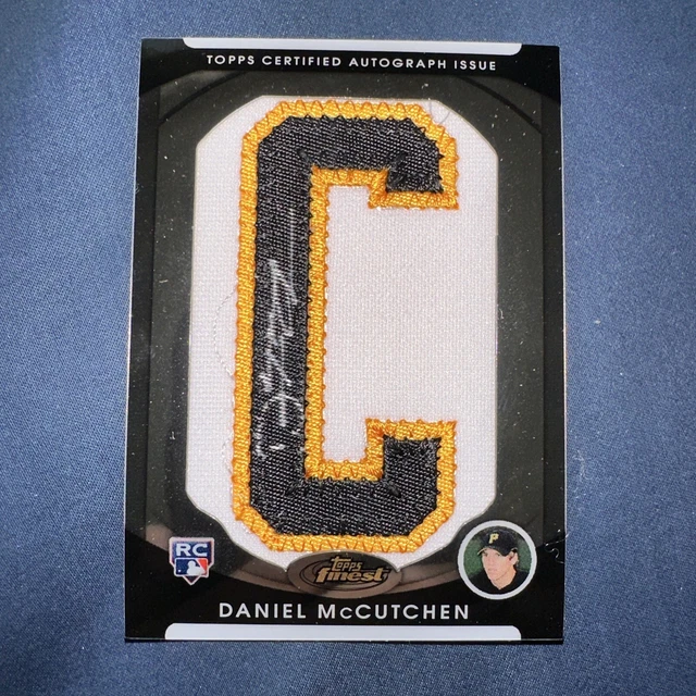 2010 Topps Finest Daniel McCutchen Auto Letter Patch 67/106 Pittsburgh Pirates