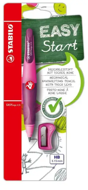 Ergonomischer Druck-Bleistift für Rechtshänder - STABILO EASYergo 3.15 in