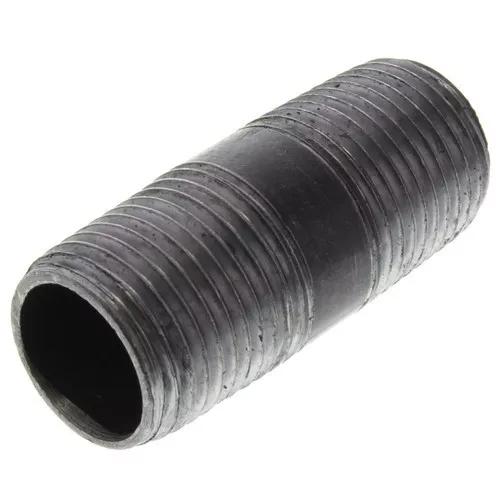 1-1/4" BLACK STEEL 4"  LONG  NIPPLE fitting pipe npt 1-1/4 x 4 malleable iron
