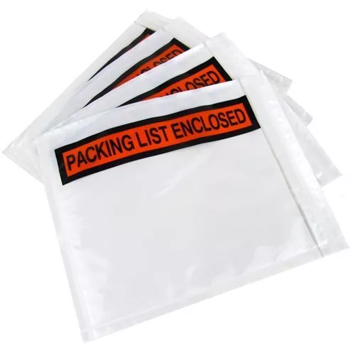 1000 Packing List Enclosed Panel Face Envelopes 4.5 x 6 Shipping Envelope Pouch