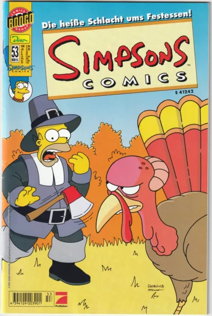 SIMPSONS COMICS #53 The Hot Battle for..., Dino/Bongo 2001 COMICHEFT TOP Z1