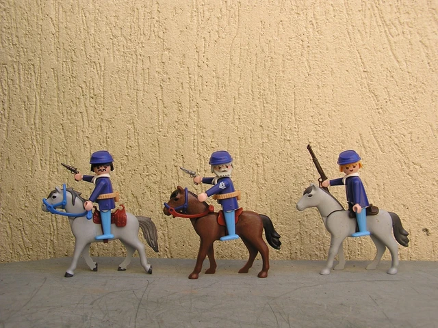 Preussen Général À Cheval Avec Dogue Playmobil De O. V. Bismarck Soldats WW RAR