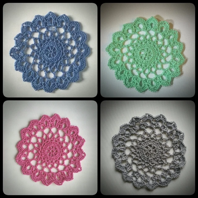 Lot De 2 Napperons - 8,5 Cm Et 18 Cm - Occasion