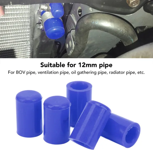 Blu 10 pz 12 mm copertura tubo aspirapolvere auto aspirazione tubo silicone tappi di copertura tubo