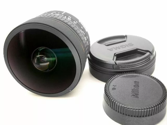 8mm AF 1:3.5 mit Autofokus SUPER WEITWINKELOBJEKTIV SIGMA EX DG Fisheye f. NIKON