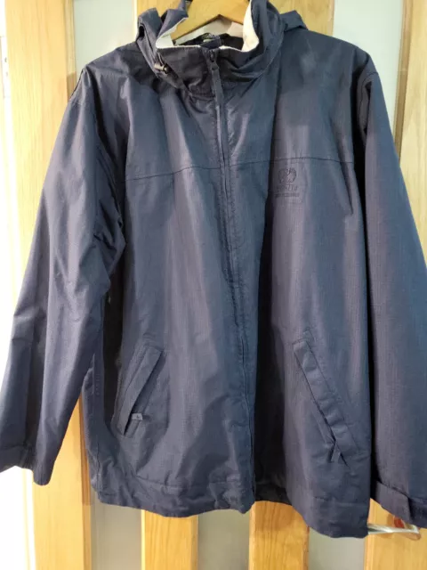 Regatta Mens Matt Windproof Waterproof Hooded Coat Full Zip Lined Rain Jacket L