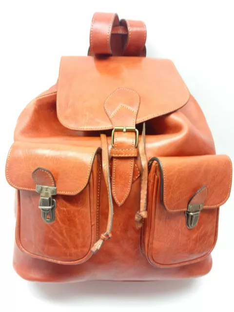 Messenger Bag - Backpack Genuine Leather - Handmade in Morocco - Large 24"x20"