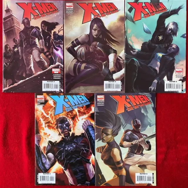 X Men  Die By The Sword 1 2 3 4 5 Set  - 2007 Series    Marvel Comics