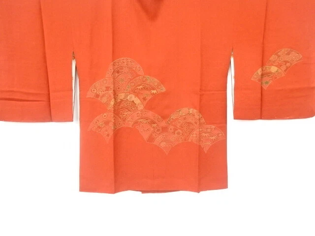 6542196: Japanese Kimono / Vintage Unused Michiyuki Coat / Embroidery / Floral P