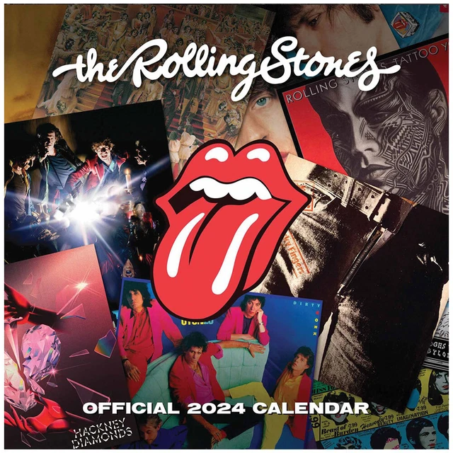 ROLLING STONES SQUARE Wall Calendar 2024 Official Stones Merchandise