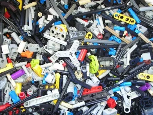 Lot vrac de 500 grammes de petites pièces LEGO TECHNIC connector axe pin  0,5 Kg