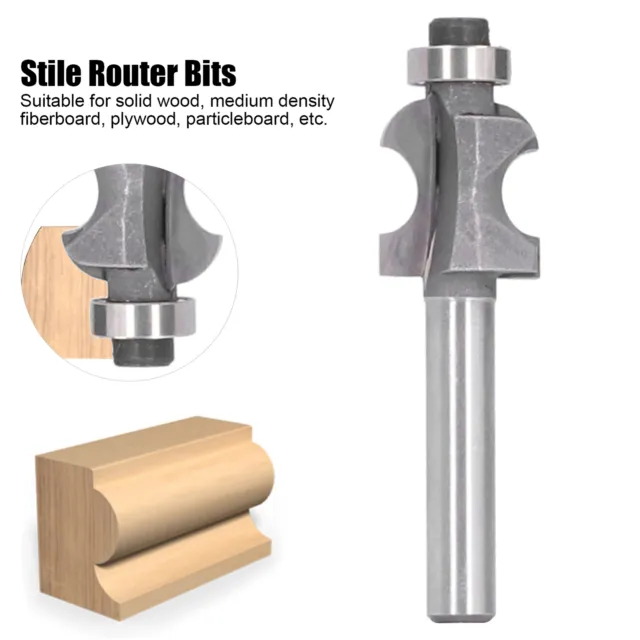 Stile Router Bits 6mm X 1/4 Shank For Trimming Wood Cabinet Milling Cutter