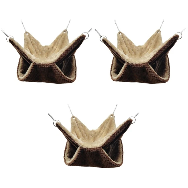 3 PIEZAS Cálido Nido de Algodón Hamaca Rata Juguetes Cama para Mascotas Animales Pequeños