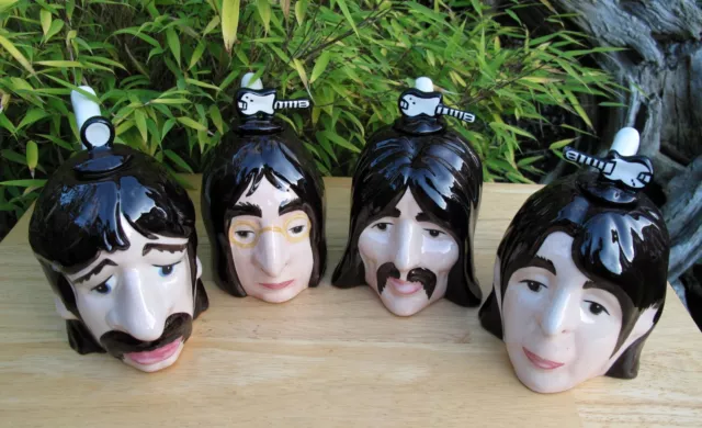 Lorna Bailey Full Set of 4 The Beatles Teapots