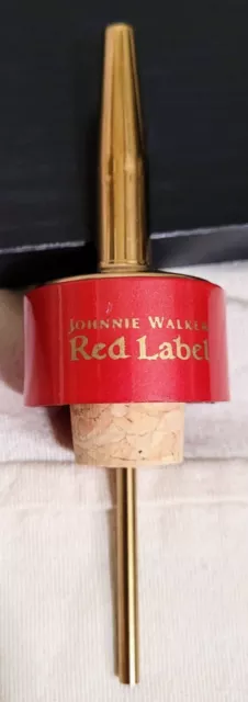 New Johnnie Walker Red Label Corked Bottle Pourer HTF TC