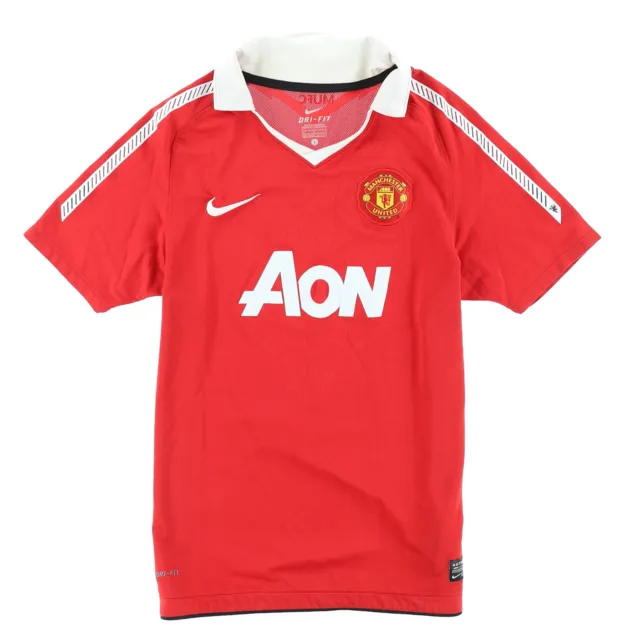 Nike Trikot Jersey Kinder Gr.152 Manchester United 2010-2011 Dri-Fit Rot 138249