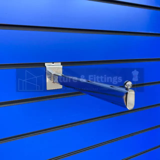 Oval Straight Arm For Slatwall Panel For Retail Display